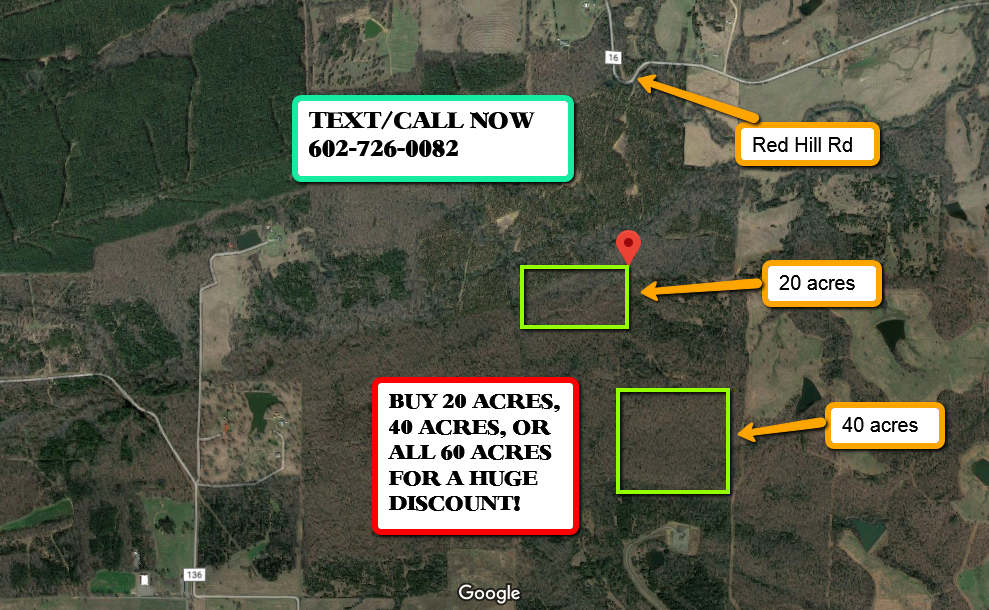 buy 60 acres for a huge discount!